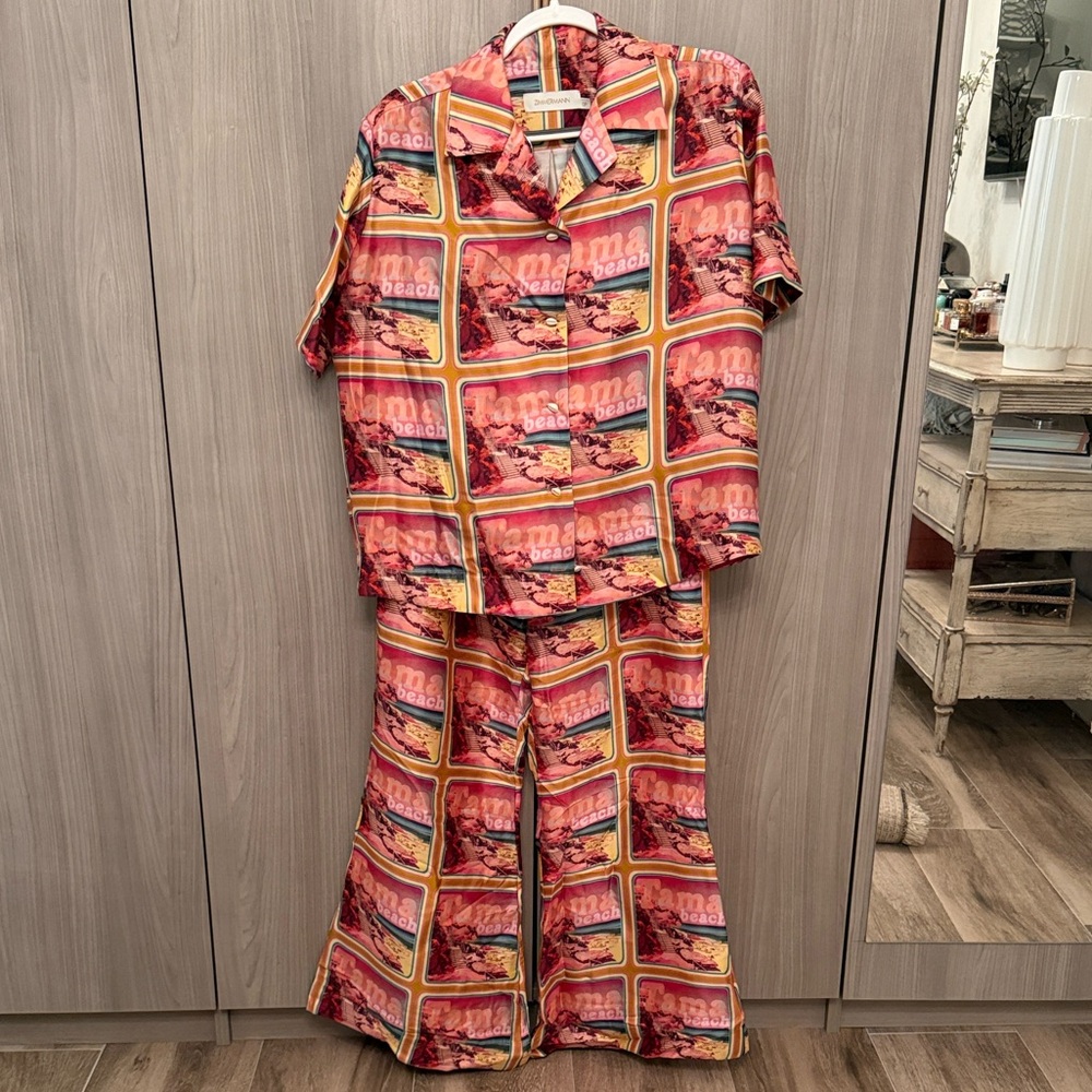 Zimmermann Multicolor Retro Stripe Print Set